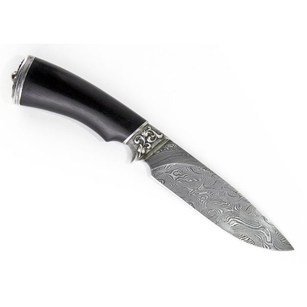 Нож ручной работы Горец из дамасской стали