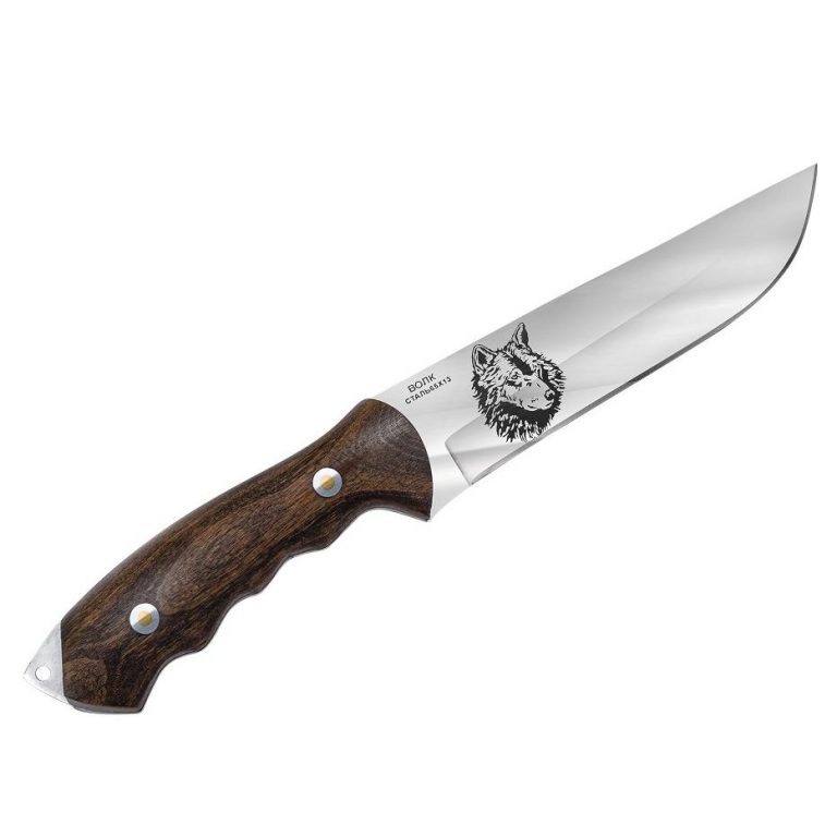 Нож Волк в подарочном футляре из дуба Mirus Group