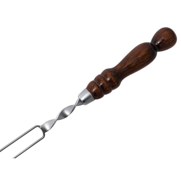 Шампур - спица 2 шт., с деревянной ручкой, 550х3 мм