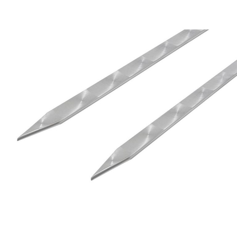 Шампур двойной 1 шт., с деревянной ручкой, 550х10х3 мм