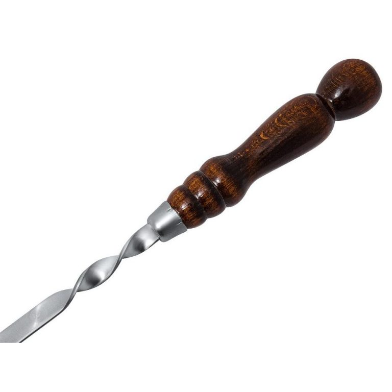 Шампуры 9 шт., с деревянной ручкой, 500х12х3 мм