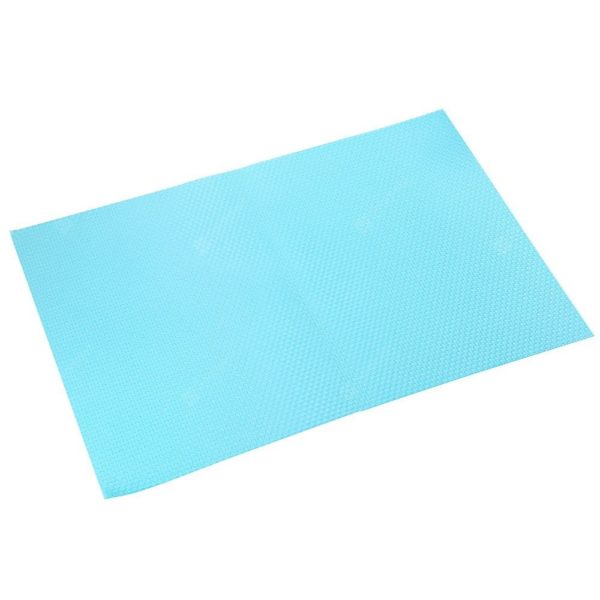 Набор ковриков для полок в холодильнике, 6 шт (голубые)