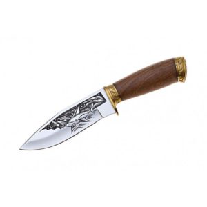 Нож "Акула-2", сталь AUS-8, художественно оформленный, ПП Кизляр