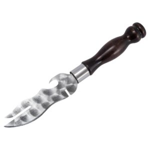 Нож для снятия мяса с шампура с деревянной ручкой из бука