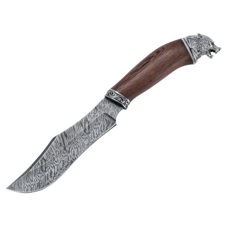 Нож Гарпун, Дамасская сталь