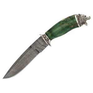 Нож ручной работы Кизляр, дамасская сталь