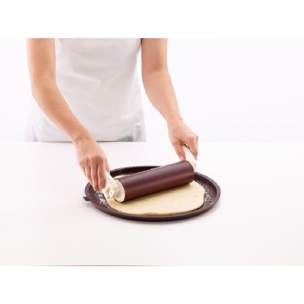 Перфорированный силиконовый коврик для пиццы, 35 см