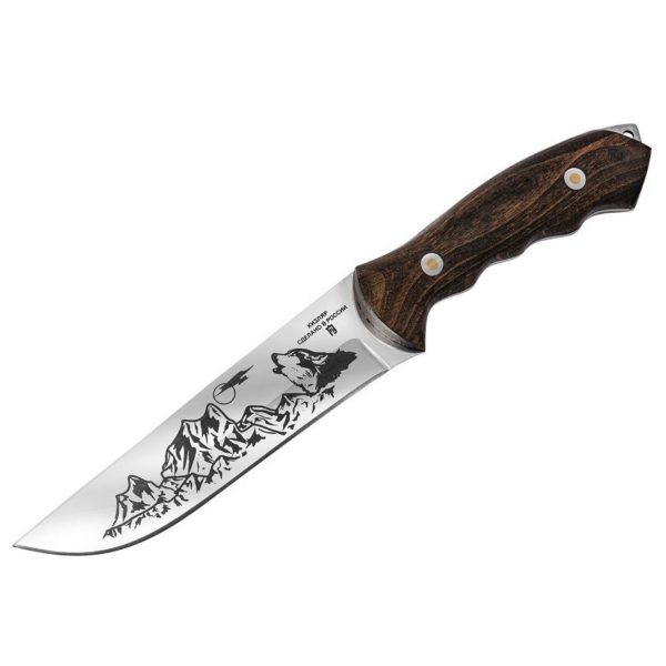 Нож Волк в подарочном футляре из ясеня Mirus Group