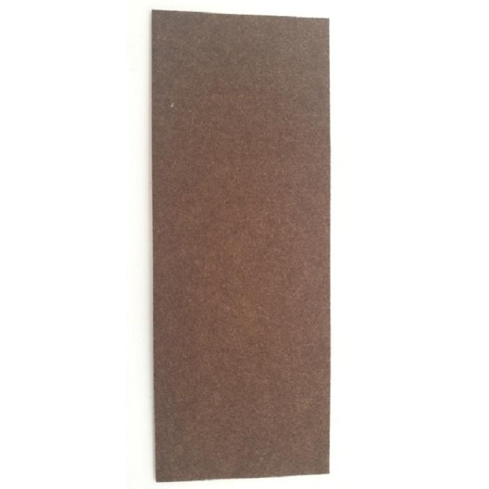 Защитная накладка на ножки мебели войлочные, неразрезанная, размер 95 х 250 мм, цвет - коричневый (четырёхугольные)