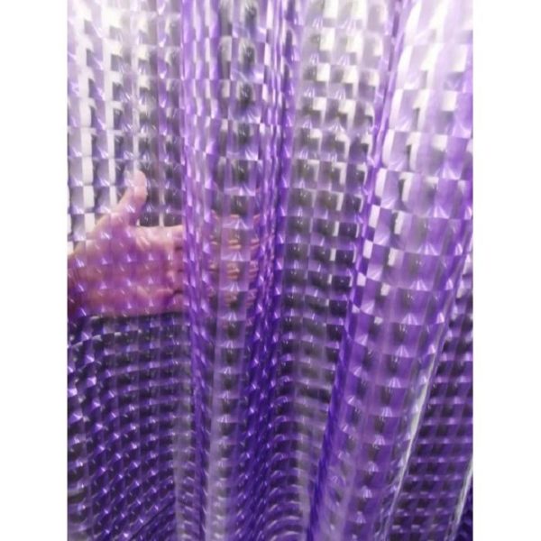 Штора для ванной с 3D эффектом / 180 х 180 см / цвет фиолетовый
