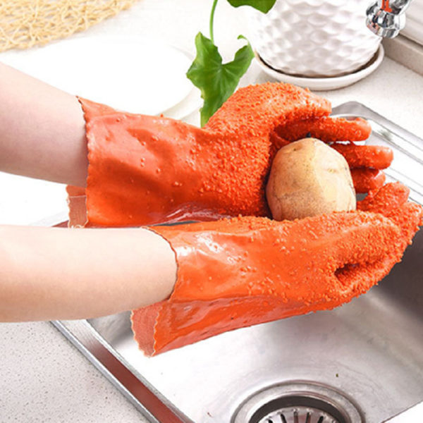 Перчатки для мытья и чистки овощей / Перчатки для чистки картофеля / свеклы / моркови