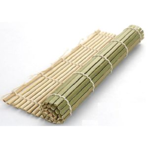 Коврик для роллов (суши) / Бамбуковая салфетка для стола / Бамбуковый коврик для приготовления роллов Зеленый / Салфетка бамбуковая зеленая