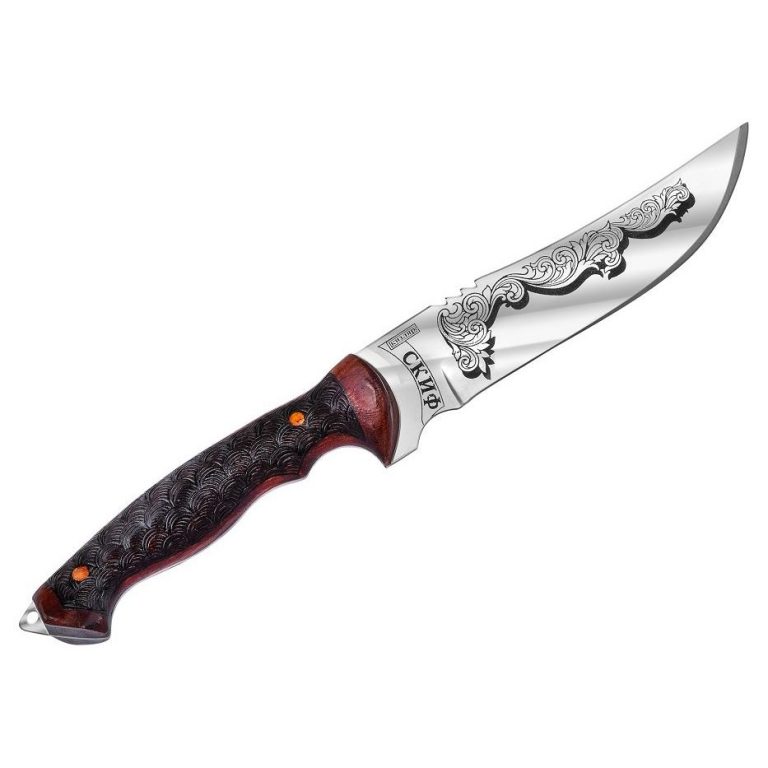 Нож Скиф, сталь 65Х13, рукоять жженый орех