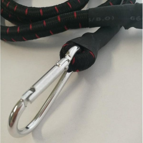 Эластичный шнур для фиксирования груза с металлическим карабином/ 120 см