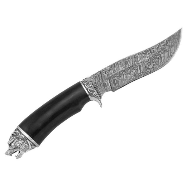 Нож Турист-4, Дамасская сталь, рукоять граб