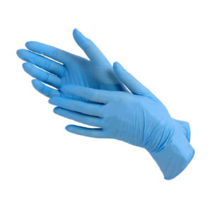 Перчатки винил - нитриловые одноразовые, нестерильные, неопудренные. Синие. Размер S - 100 шт.