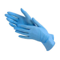 Перчатки винил - нитриловые одноразовые, нестерильные, неопудренные. Синие/ Размер L - 100 шт.