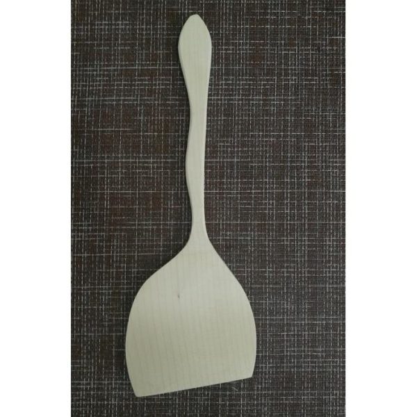 Лопатка кухонная деревянная/ Лопатка фигурная из натурального дерева/ 32 х 11,3 см
