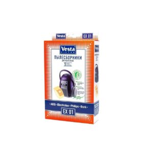 Мешки-пылесборники Vesta filter EX 01 для пылесосов Electrolux, Philips, Bork, 5 шт