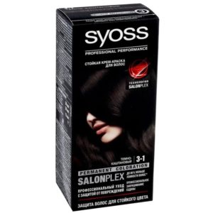Syoss Стойкая крем-краска для волос Color 3-1 Темно-каштановый, 115мл