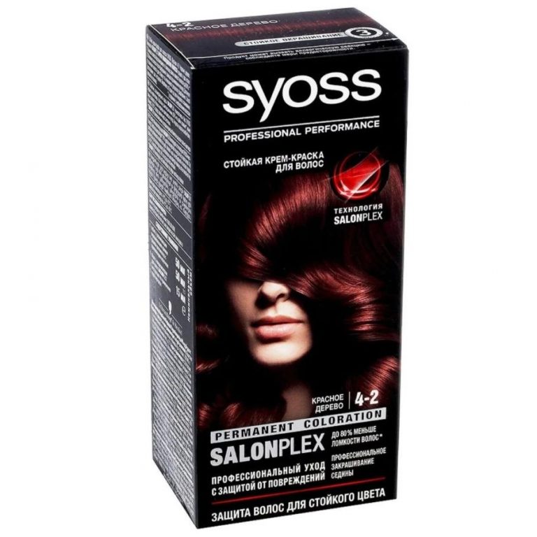 Syoss Стойкая крем-краска для волос Color 4-2 Красное дерево, 115мл