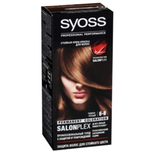 Syoss Стойкая крем-краска для волос Color 6-8 Темно русый, 115мл