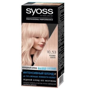 Syoss Стойкая крем-краска для волос Color, 10-53 Розовое золото, 115 мл