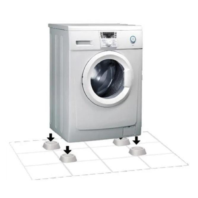 Антивибрационные подставки для стиральной машины и холодильника, квадратные, 4 штуки