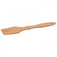 Деревянная лопатка с боковым рельефом / Фигурная деревянная лопатка, длина 30 см, ширина 6 см