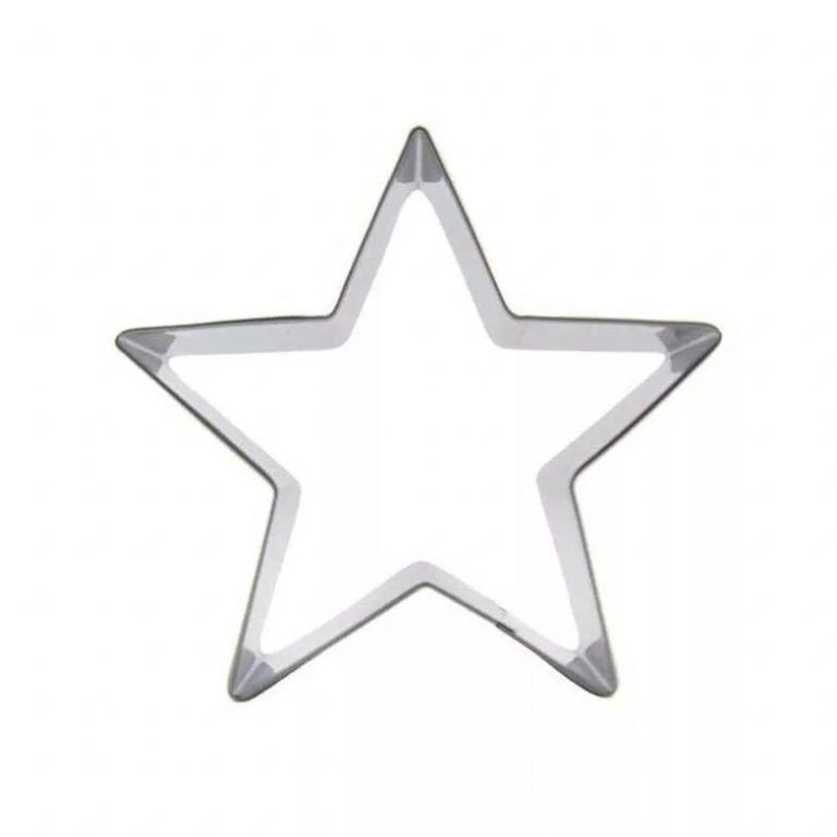 Металлическая форма, 4 фигуры / Набор с разными фигурами, с пятиконечной звездой, размер 4-4.5 см, 4 формочки