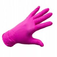 Перчатки винил - нитриловые одноразовые, нестерильные. Розовые/ Размер XS - 100 шт.