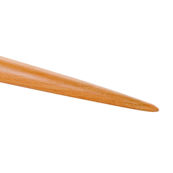Скалка деревянная с заостренными концами / Скалка для пельменей и пиццы / Скалка деревянная, длина 45см