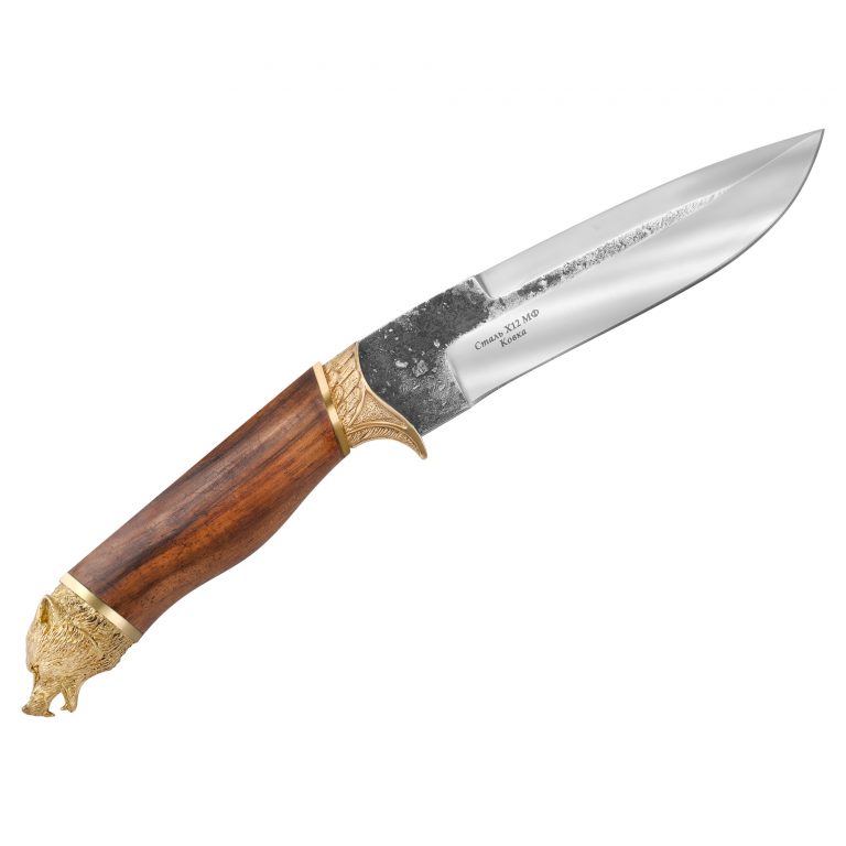 Нож ручной работы Кизляр, сталь Х12МФ, рукоять орех