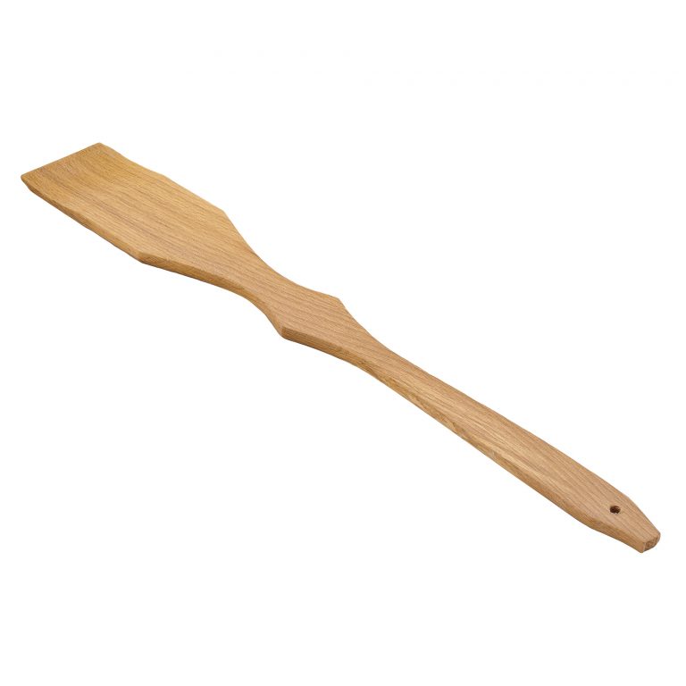 Деревянная лопатка с боковым рельефом / Лопатка для варки варенья, 45 см / Лопатка для казана / Лопатка деревянная для приготовления в казане