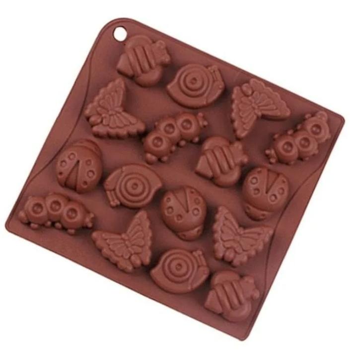 Силиконовая форма для шоколада / Форма для конфет / Форма для льда / Размер 17х18 см