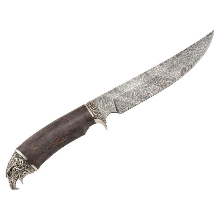 Нож Сокол, Дамасская сталь