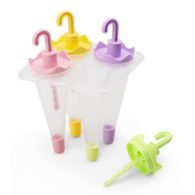 Формы для мороженого "Яркие зонтики", прочный пластик, 4 ячейки