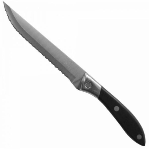 Нож кухонный, 24 см, для томатов / Кухонный нож универсальный из высококачественной легированной стали с удобной рукояткой