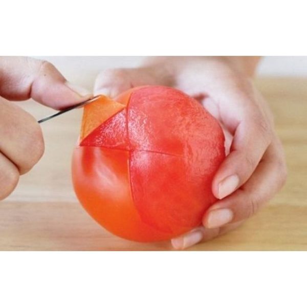Нож кухонный, 24 см, для томатов / Кухонный нож универсальный из высококачественной легированной стали с удобной рукояткой