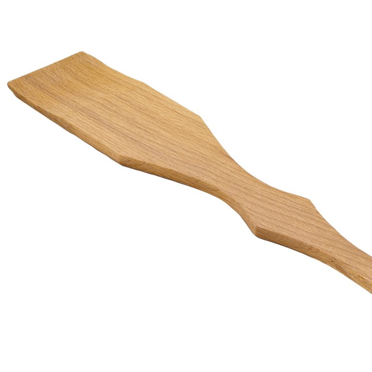 Деревянная лопатка с боковым рельефом / Лопатка для варки варенья, 45 см / Лопатка для казана / Лопатка деревянная для приготовления в казане