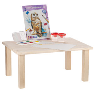 Столик детский для занятий и творчества, для поделок и рисования, для чтения и занятий по развитию мелкой моторики / Стол-парта для малышей, дерево