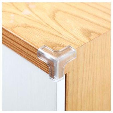 Накладки-протекторы для мебели Mirus Group / Защитные накладки на углы мебели и двери / угловые 3D, 4см, 4 шт