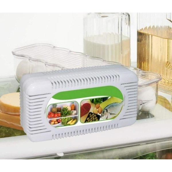 Поглотитель запаха для холодильника / Освежитель для холодильника 2в1, дезинфицирует и освежает