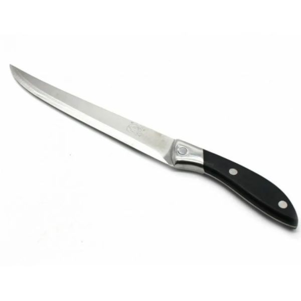 Нож кухонный, 32.5 см / Кухонный нож из легированной стали, пластиковая рукоятка / Ножи разных размеров, с разной формой лезвия