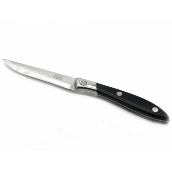 Нож кухонный, 18.5 см для фруктов / Кухонный нож из легированной стали, пластиковая рукоятка / Ножи разных размеров, с разной формой лезвия