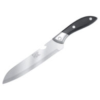 Нож кухонный, 28 см / Кухонный нож из легированной стали, пластиковая рукоятка / Ножи разных размеров, с разной формой лезвия