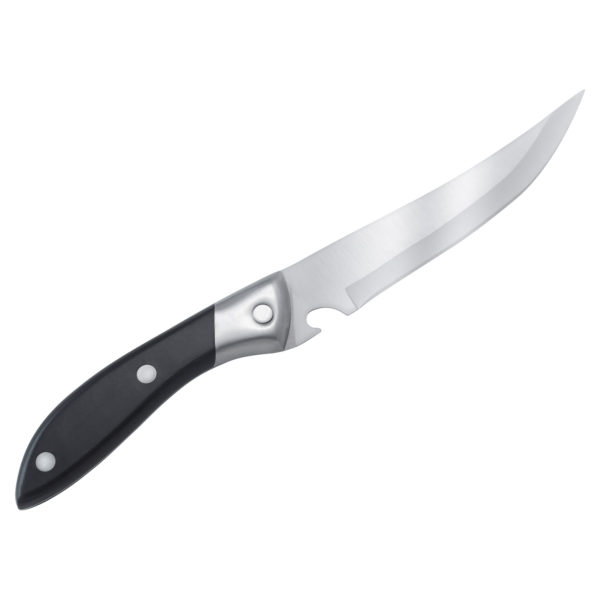 Нож кухонный, 25 см / Кухонный нож из легированной стали, пластиковая рукоятка / Ножи разных размеров, с разной формой лезвия