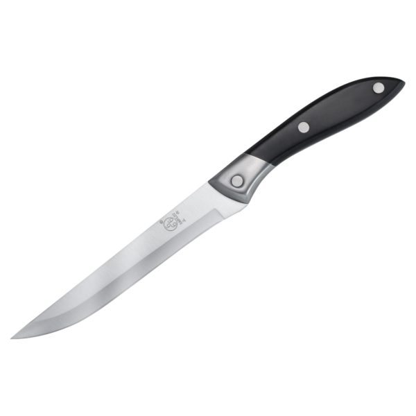 Нож кухонный, 24 см / Кухонный нож из легированной стали, пластиковая рукоятка / Ножи разных размеров, с разной формой лезвия